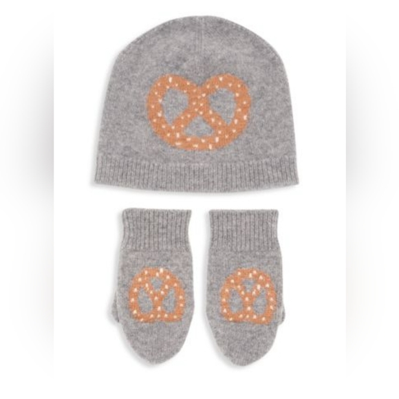 Sofia Cashmere Kids Hat & Mittens - Picture 3 of 3